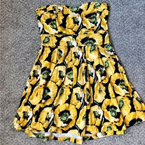 MIA Y2K Yellow Floral Mini Dress
